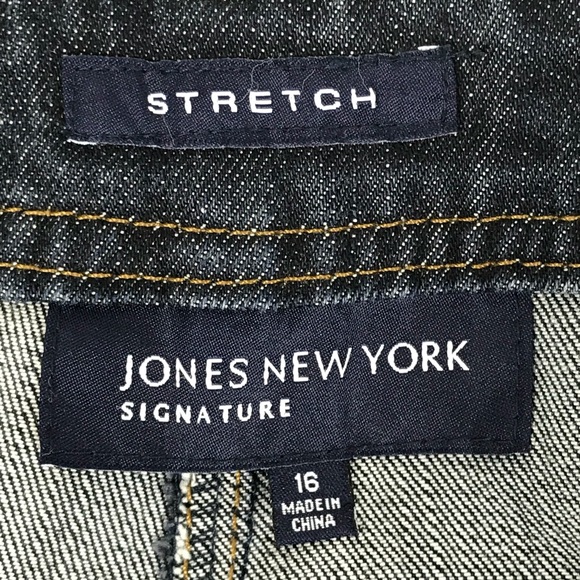 Jones New York Tapered Leg Jeans Size 16 Blue - Picture 6 of 8